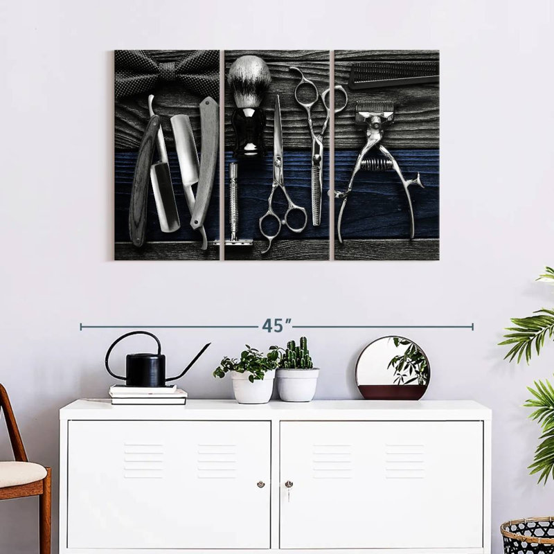 Ensemble 3 pièces Pop Tools sur toile, H 38 po x l 24 po x P 1,25 po