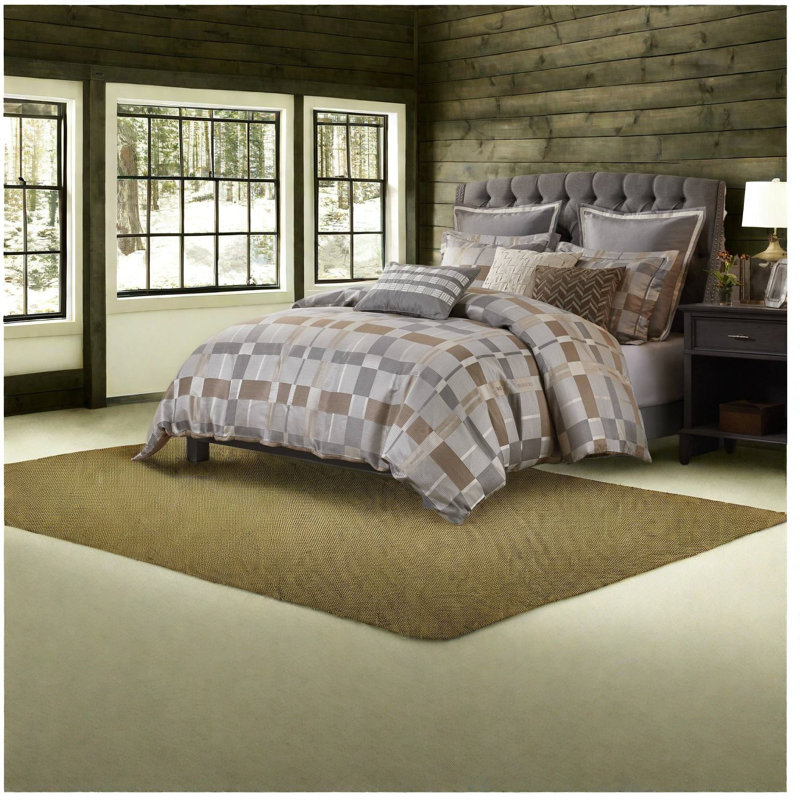 Ensembles de literie surdimensionnés 8 pièces, jacquard en polyester Modern Home
