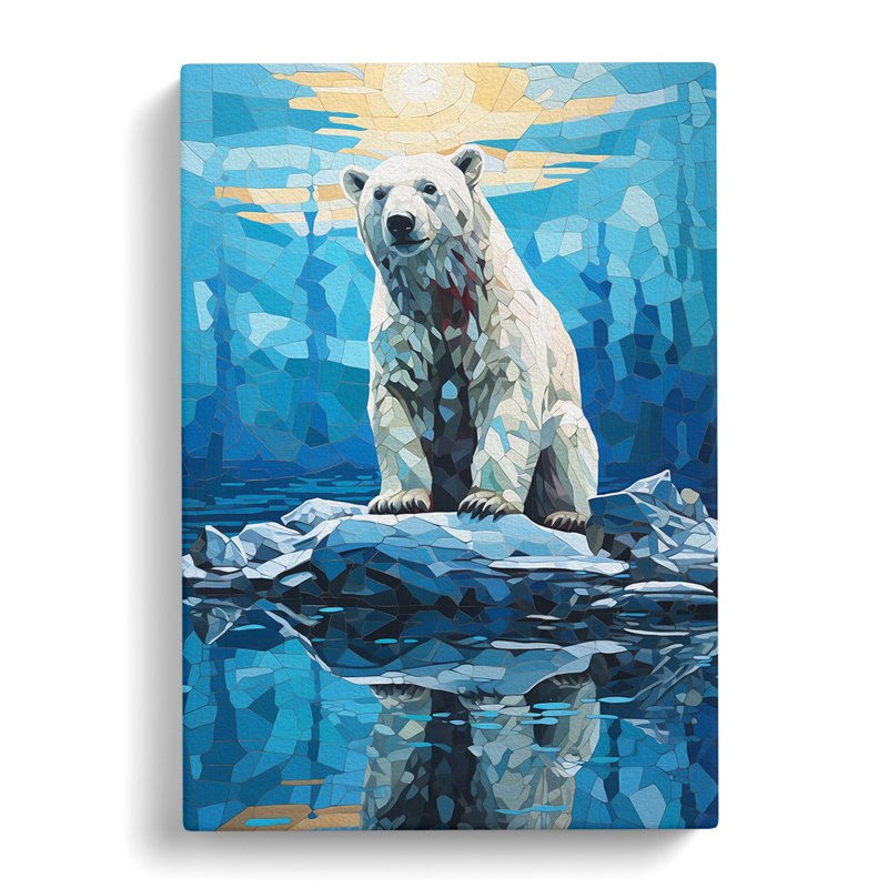 Polar Bear Orphism No.2 - Print, 60cm H x 40cm W x 3cm D