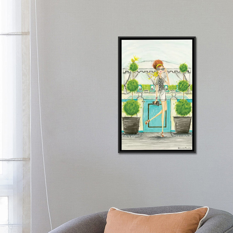 Luxe de la série retreat : cabana, reproduction d’art sur toile tendue, H 26 po x l 18 po x P 1,5 po, Toile avec cadre noir