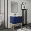 Meuble-lavabo autoportant avec lavabo en résine