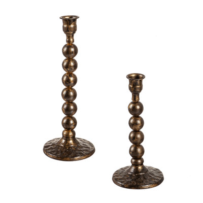 10.5'' H Metal Tabletop Candlestick