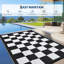 Tapis d'extérieur imperméable en plastique de paille-962030849