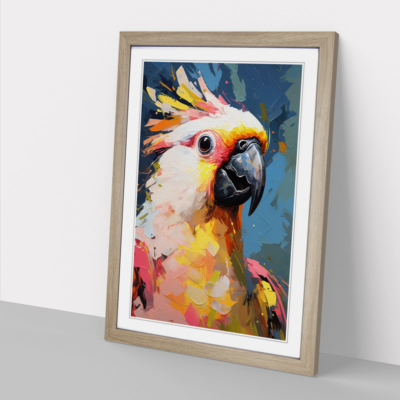 Single Picture Frame Print on Wood, 64cm H x 46cm W, Oak Framed