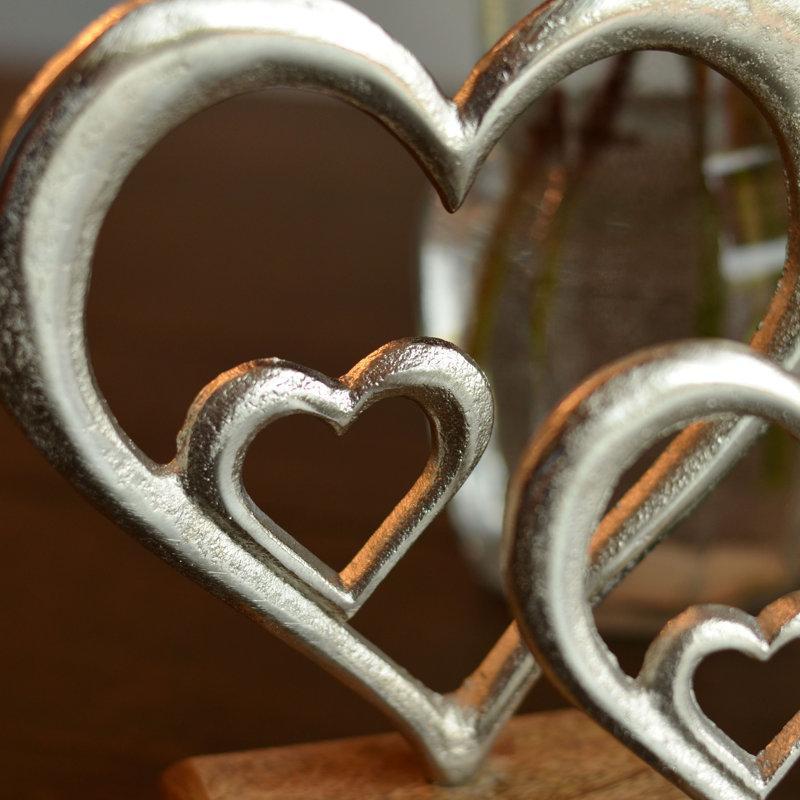 Dua Double Heart Figurines