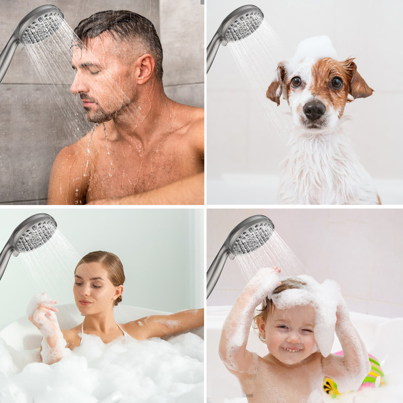Multi Function Handheld Shower Head, Brushed Nickel