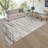 Baku Stormi Modern Abstract Grey Soft Polypropylene/Polyester Area Rug-93527512