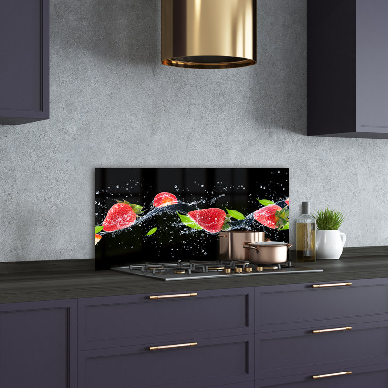 Lindzi 50cm W x 100cm L Glass Peel and Stick Panel