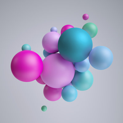Pastel Balls by Wacomka - Wrapped Canvas Print