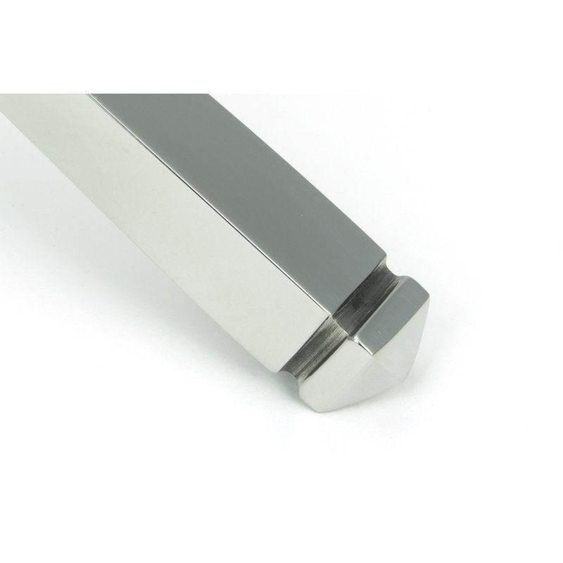 Single Dummy Door Handle, Polished Marine