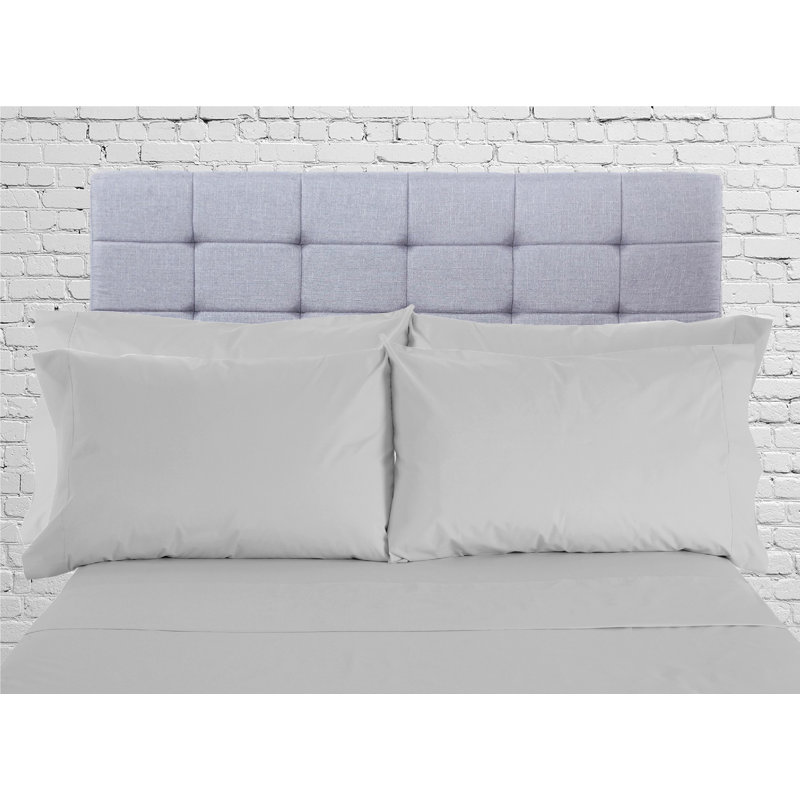 Hotel Cotton Blend Sheet Set, Gray, King Sheet Set + 1 Fitted Sheet + 4 Pillowcases
