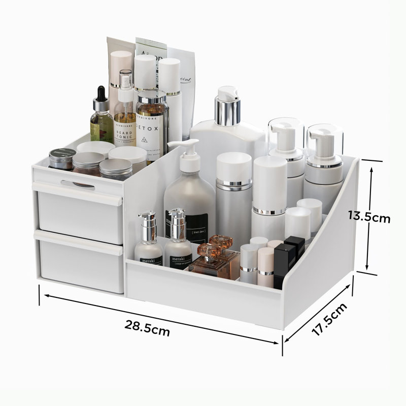 Diara Plastic 7 Compartment Makeup Organiser