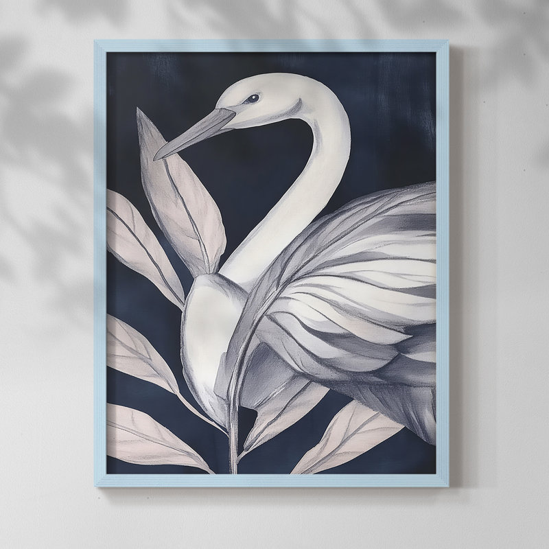 ANIMALS Series IV - reproduction encadrée de qualité supérieure - prête à être accrochée - aucun clou requis, Bleu