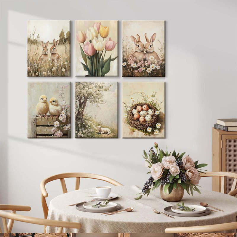 6 Piece Wrapped Canvas Print