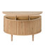 Round Lift-Top Coffee Table with Vertical Slats, Storage Compartment and Sliding Door-818596688-818596783-818596779