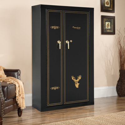  American Furniture Classics Woodmark 16 Gun Metal Cabinet