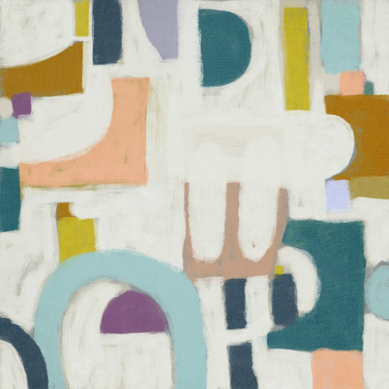 "Convo II" par Chariklia Zarris, reproduction d'art sur toile tendue, H 72 po x l 72 po x P 1,5 po