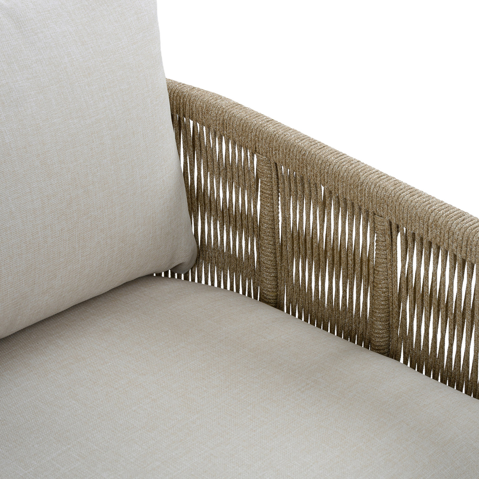 Azariya Acacia Patio Lounge Chair, Taupe