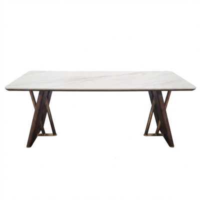 Metal Base Dining Table