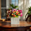 Petit vase fourre-tout en métal Hosley