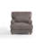 Ermia Modern Upholstered Faux Fur Arm Accent Chair with Pillow-111687812