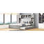Grand lit en bois avec armoire tout-en-un, tablette et prises, gigogne simple TG, gris-921568303