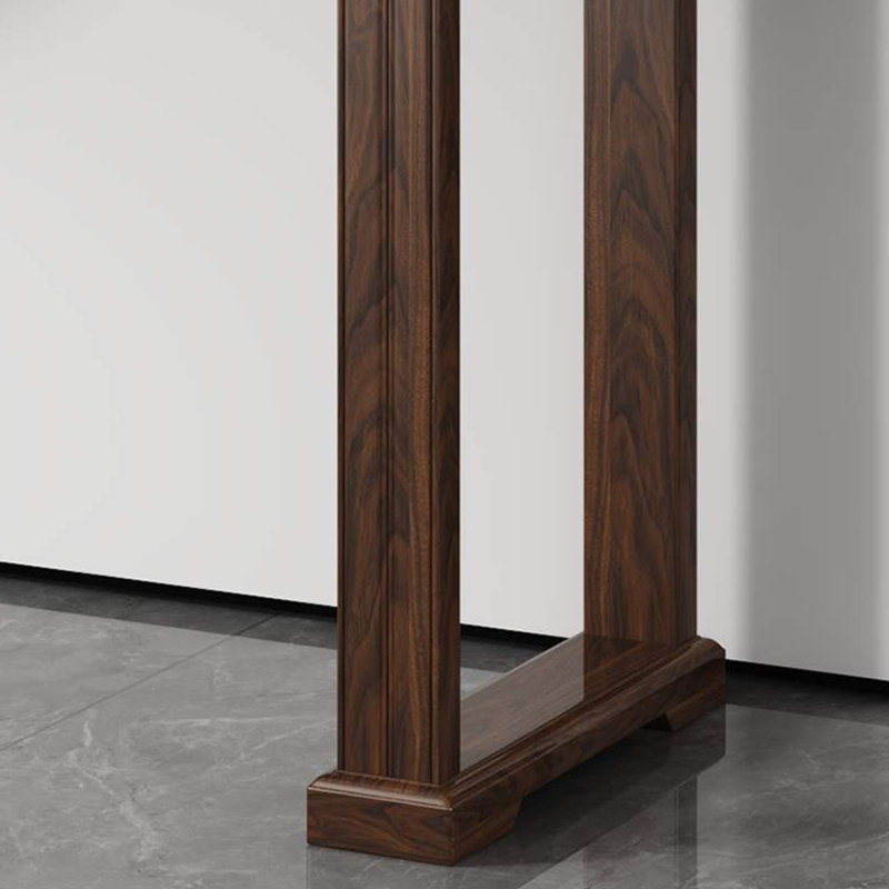 Table de véranda en bois massif style chinois, H 33,4 po x l 59 po x P 14,9 po