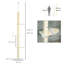 260cm Floor to Ceiling Cat Tree Height Adjustable Antislip Yellow