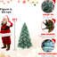 Arbre de Noël 9 pi bleu, 3268 pointes, conception à charnières pour un démontage rapide, support robuste