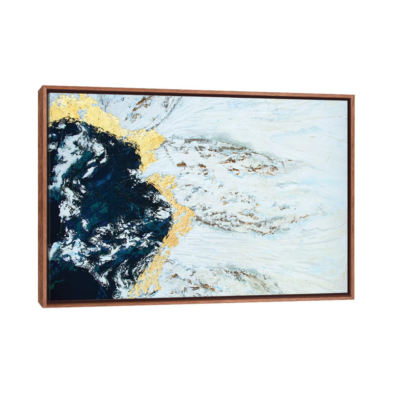 Iceland - Print on Canvas, Classic Brown Wood Framed, 101.6 cm H x 66.04 cm W