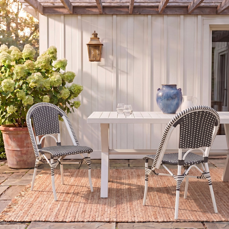Ensemble de 2 chaises d'appoint Breyonna, Gris / Blanc