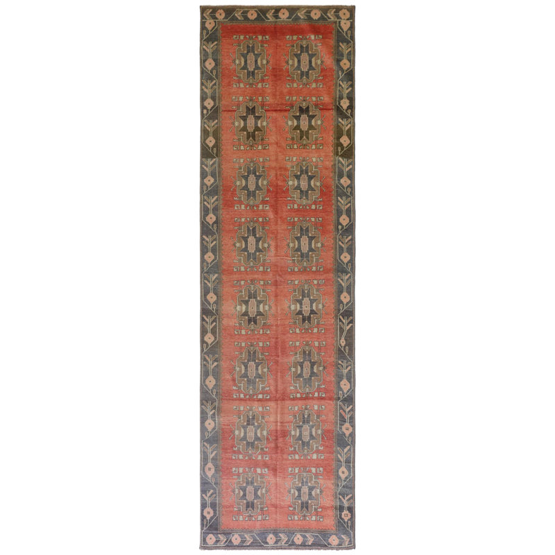 Vintage Turkish Village Rugs One-of-a-Kind Runner 4'7" X 15'1" Area Rug