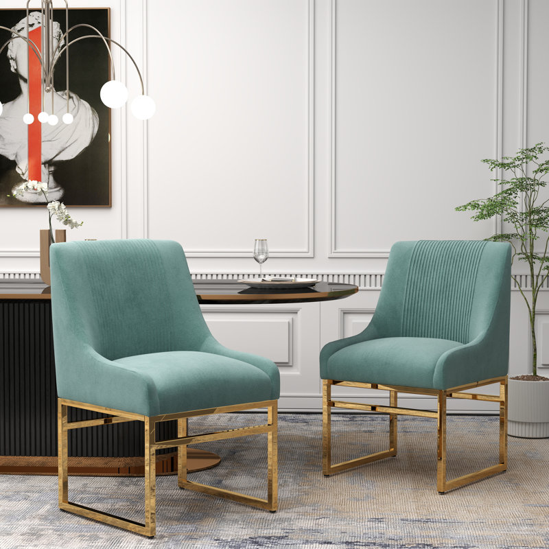 Chaise d'appoint Zanthia, 2, Vert menthe