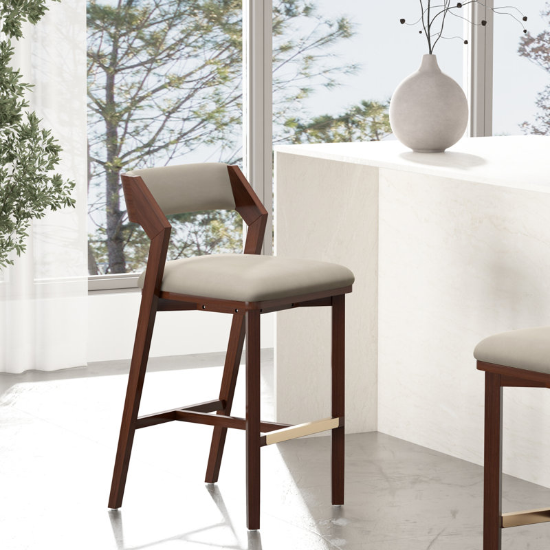 Tabouret de bar Patricia, Tabouret de bar (siège d'une hauteur de 28,9 po), Lin lin