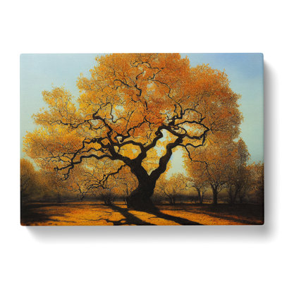 Exhilarating Oak Tree - Wrapped Canvas