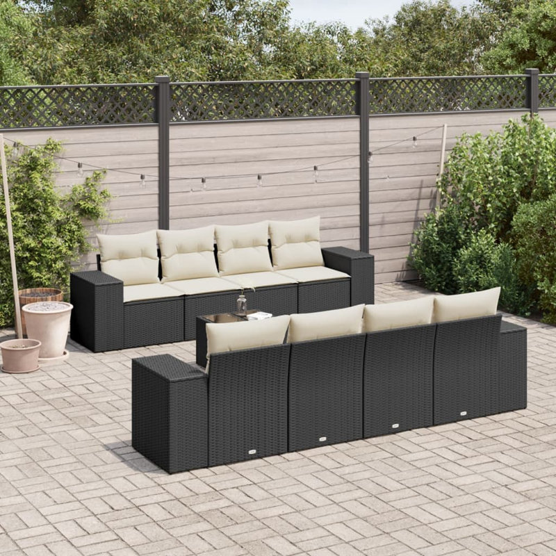 Ensemble de canapé de jardin Vidaxl PE
