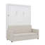 Lit escamotable mural Murphy avec coussin-811700332-811700333