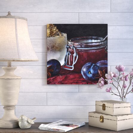'Homemade Blueberry Jam'  Painting Print On Wrapped Canvas
