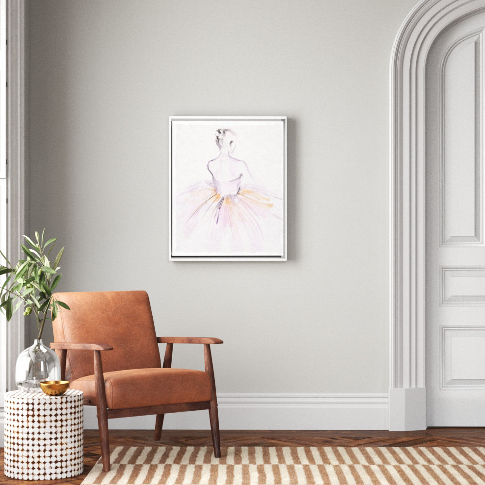 " Watercolor Ballerina II " by Jennifer Paxton Parker Painting Print House of Hampton® 