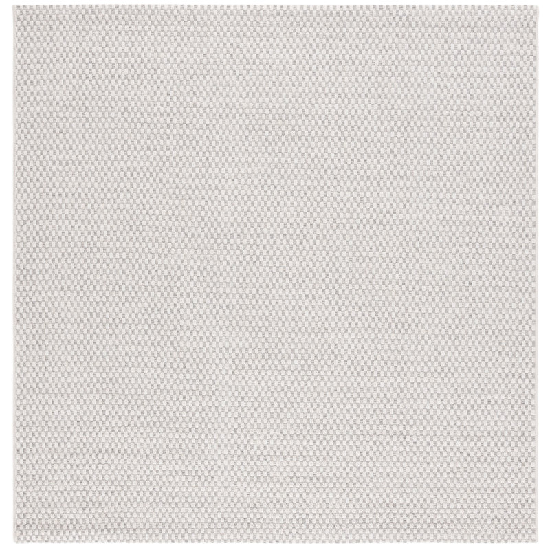 Zenn All-Weather Performance Geometric Indoor/Outdoor Area Rug, Square 6'7"