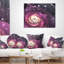 Fleur rose avec des étincelles - coussin à imprimé floral-29292269-29292273