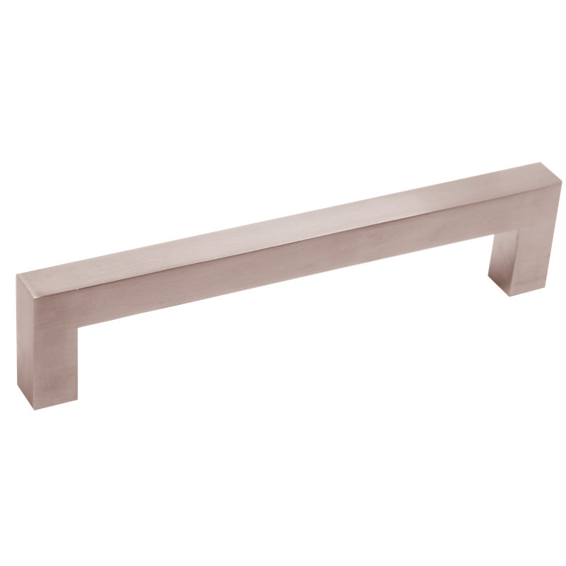 6 5/16" Center to Center Bar Pull, Polished Stainless Steel, 7 7/8"
