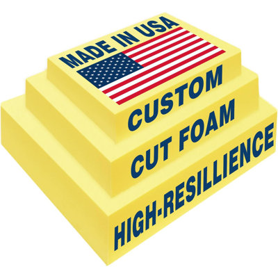 [Only Foam] 3" Thickness Upholstery Cut-To-Size Foam For Bench Cushions by Symple Stuff