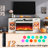 Alvilda 70" Farmhouse LED Fireplace TV Stand-452665695