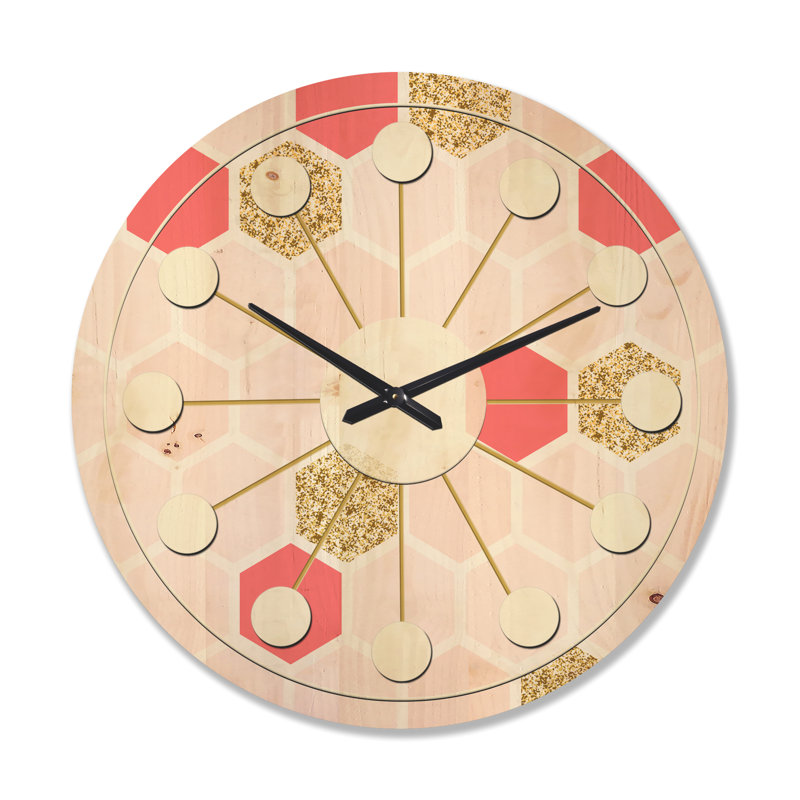 Horloge murale Mid-Century, Très grand