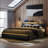 Brisna Vegan Leather Platform Bed-1424863788-1460935027