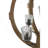 9- Light Globe Chandelier, Wood Chandelier Hanging Light Fixture With Adjustable Chain For Kitchen Dining Room Foyer Entryway, Bulb Not Included