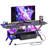 Brisna 55" TV Stand, Modern Entertainment Center with Power Outlets LED and Drawer-1719253837