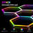 RGB Hexagon LED Wall Lights Smart Modular Honeycomb Panels, Music Sync, App & Remote Control, DIY Color Lighting For Gaming Room-173789894