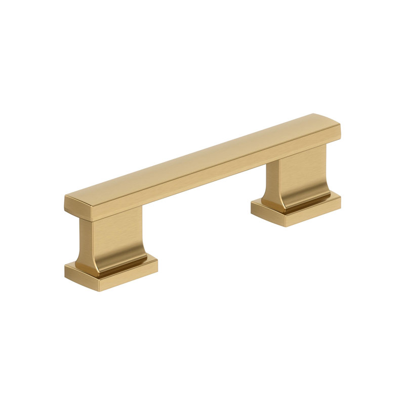 Triomphe 3 inch (76mm) Center-to-Center Champagne Bronze Cabinet Pull, Champagne Bronze